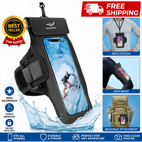 Waterproof phone pouch armband - phone,